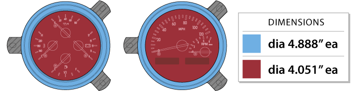 1951-52 Chevy Car VHX Instruments