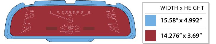 1960-63 Ford Falcon & Ranchero VHX Gauge System