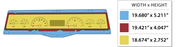 1966-67 Chevy Nova VHX Analog Instruments