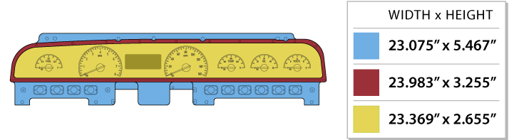 1969-70 Chevy Impala/Caprice VHX Instruments