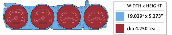 1970-74 Dodge Challenger and 1970-74 Plymouth 'Cuda with Rallye Dash Digital VHX Gauges