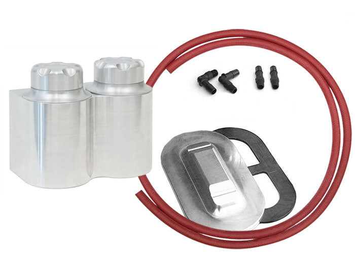 Kugel Komponents Double Reservoir Kit For Use With Corvette Cast Iron Brake Master Cylinder