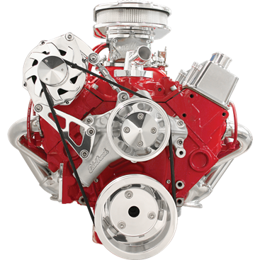 Billet Specialties Small Block Chevy Top Mount - Alternator Kit Only, Polished or Black
