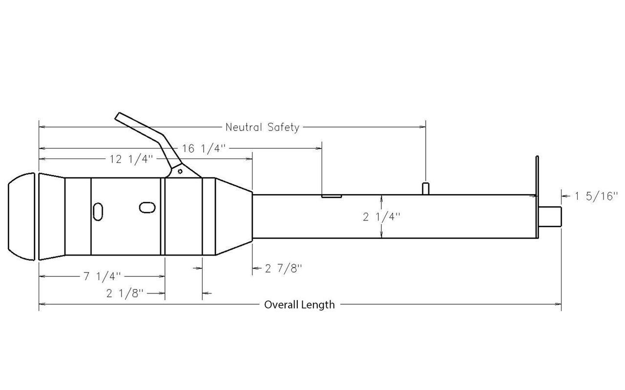 Ididit Tilt and Telescoping Steering Column Column Shift