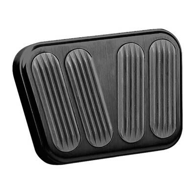 Aluminum Brake Pedal Cover, w/Rubber Inserts, Lokar, 49-57 (55-57 Chevy Bel Air; 55-57 Chevy 150; 55-57 Chevy 210; 55-57 Chevy Nomad Aluminum Brake Pedal Cover, w/Rubber Inserts, Lokar, 49-57 (55-57 Chevy Bel Air; 55-57 Chevy 150; 55-57 Chevy 210; 55-57 Chevy Nomad