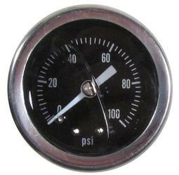 Fuel Pressure Gauge, 0-100 PSI or 0-15 PSI, by Tanks Inc