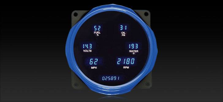 1955-86 Jeep CJ Series VFD3 Digital Gauges