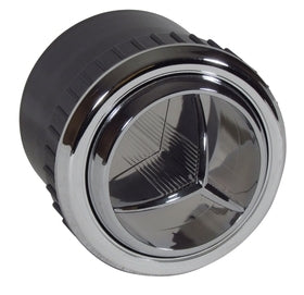 TBI Round All Chrome A/C Vent Tri Vane 2-1/2"