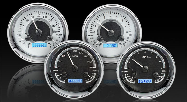 Dakota Digital Universal Dual 5.4" Round, Analog VHX Gauges