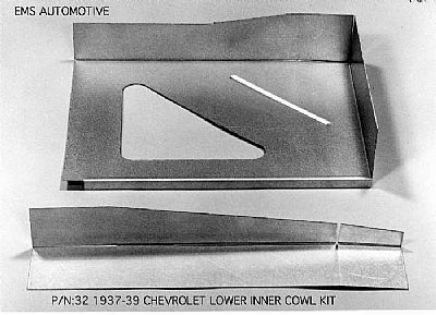 1937-39 Chevy Lower Inner Cowl Kit
