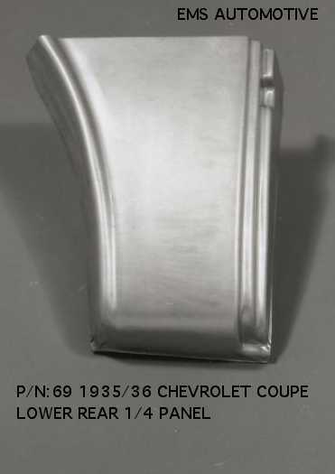 1935-36 Chevy Coupe Lower Rear Quarter Panel