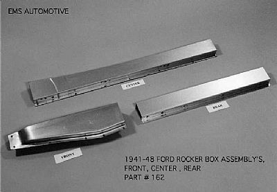 1941-48 Ford 2 Door Sedan, Coupe, And Convertible Rear Rocker Box