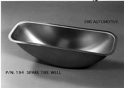 1949-51 Ford Spare Tire Well