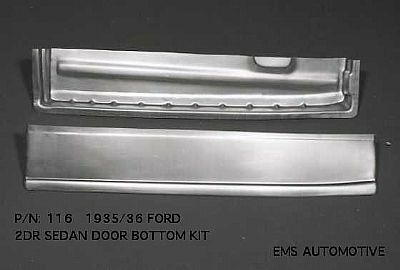 1935-36 Ford Door Bottoms Inner & Outter 2 Door Sedan, 3 Window Coupe