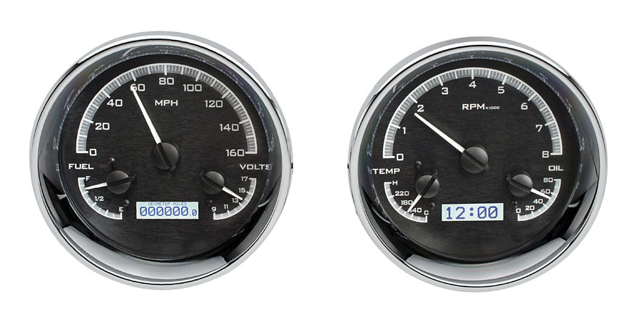 Dakota Digital Universal Dual 5.4" Round, Analog VHX Gauges