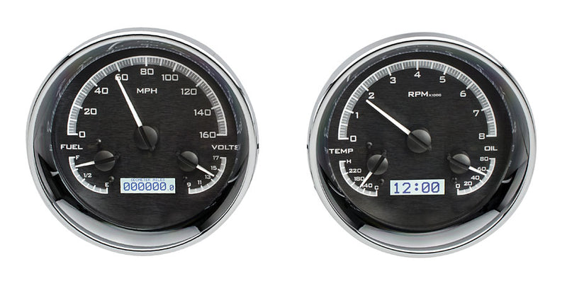 Dakota Digital Universal Dual 5.4" Round, Analog VHX Gauges