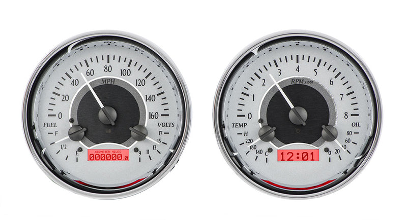 Dakota Digital Universal Dual 5.4" Round, Analog VHX Gauges