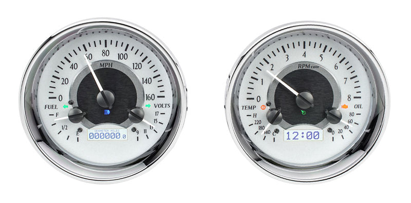 Dakota Digital Universal Dual 5.4" Round, Analog VHX Gauges