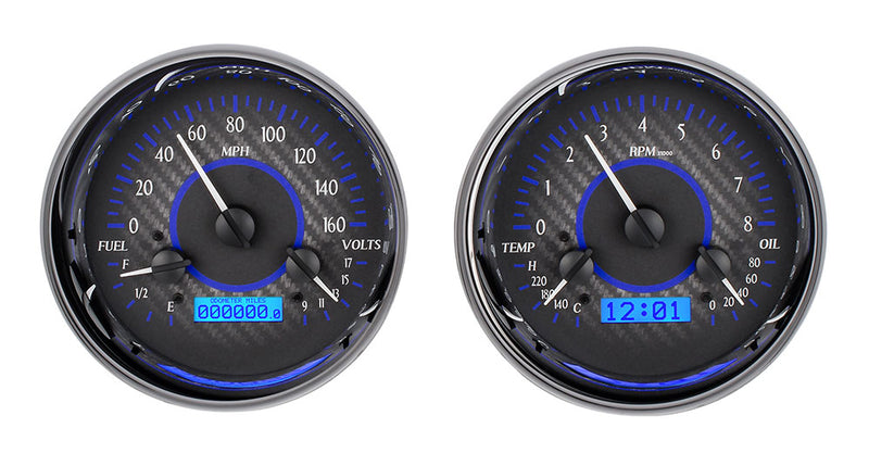 Dakota Digital Universal Dual 5.4" Round, Analog VHX Gauges