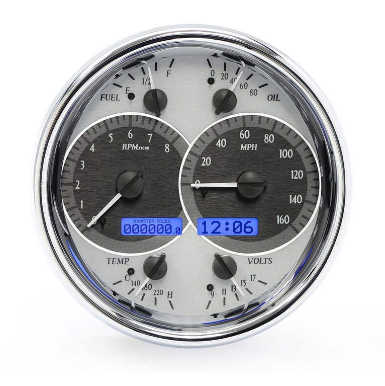 Dakota Digital Universal Single 7" Round, Analog VHX Gauge