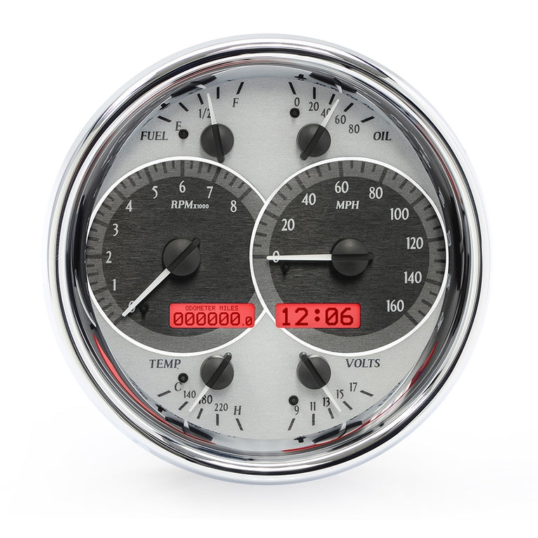 Dakota Digital Universal Single 7" Round, Analog VHX Gauge