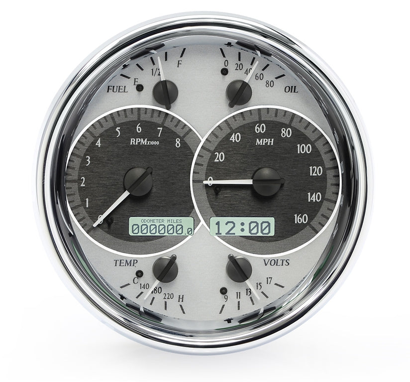 Dakota Digital Universal Single 7" Round, Analog VHX Gauge