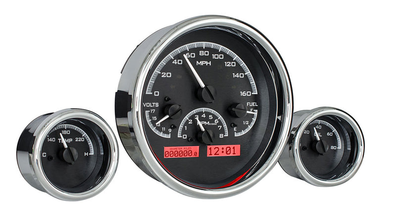 Dakota Digital Universal Triple Round, Analog VHX Gauges