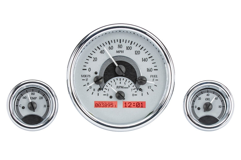 Dakota Digital Universal Triple Round, Analog VHX Gauges