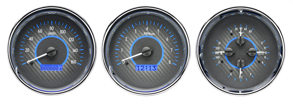 Dakota Digital Universal 5.4" Round Trio, Analog VHX Instrument
