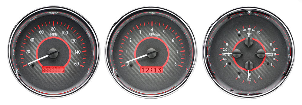 Dakota Digital Universal 5.4" Round Trio, Analog VHX Instrument