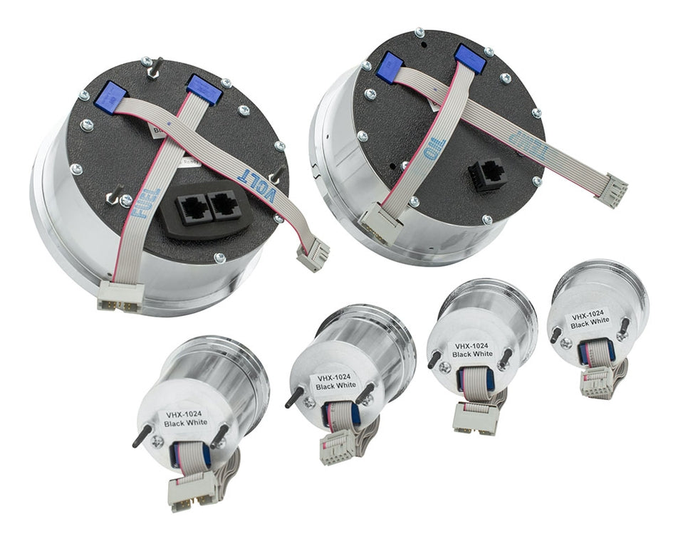 Dakota Digital Universal Six Gauge Round Analog VHX Gauges