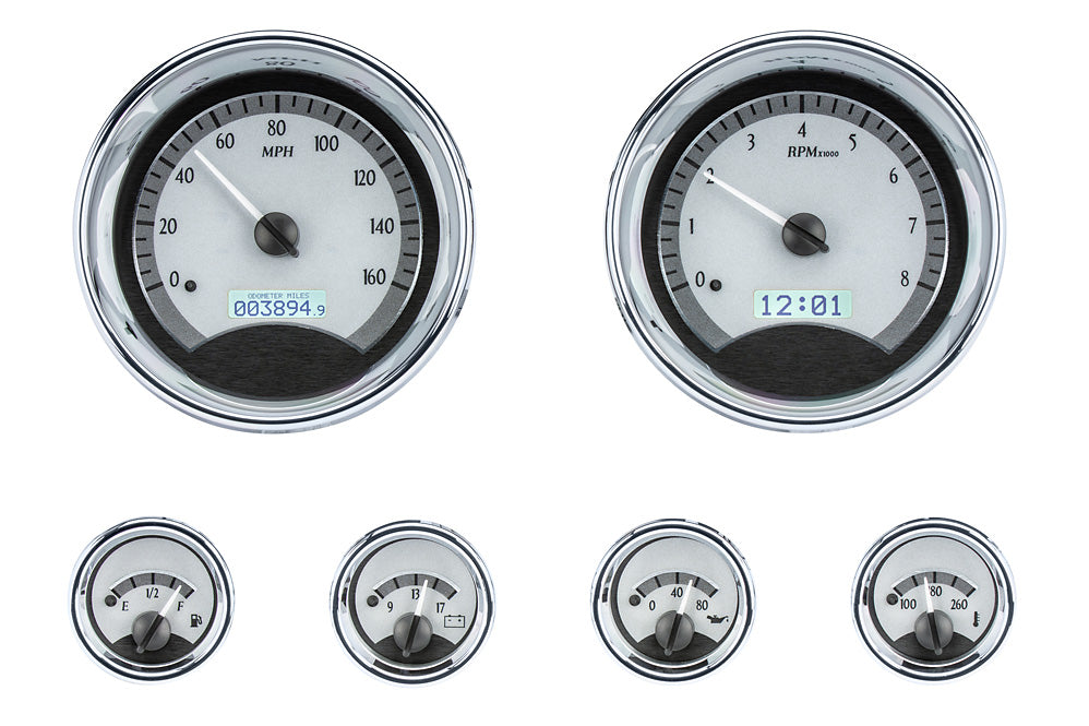 Dakota Digital Universal Six Gauge Round Analog VHX Gauges