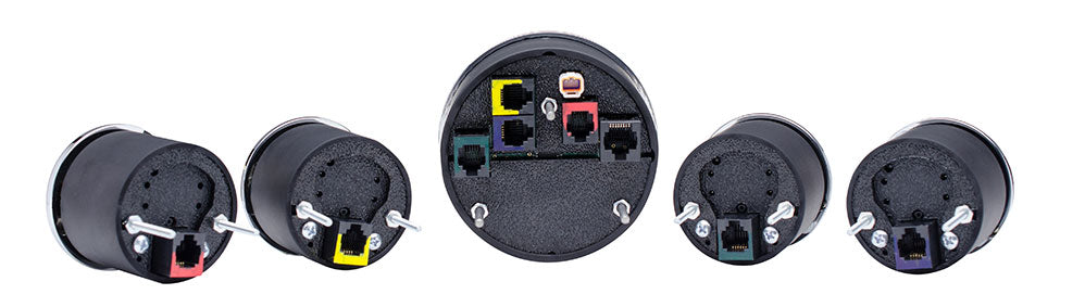 Dakota Digital Universal Six Gauge Round Analog VHX Gauges (Limited Edition Facing)