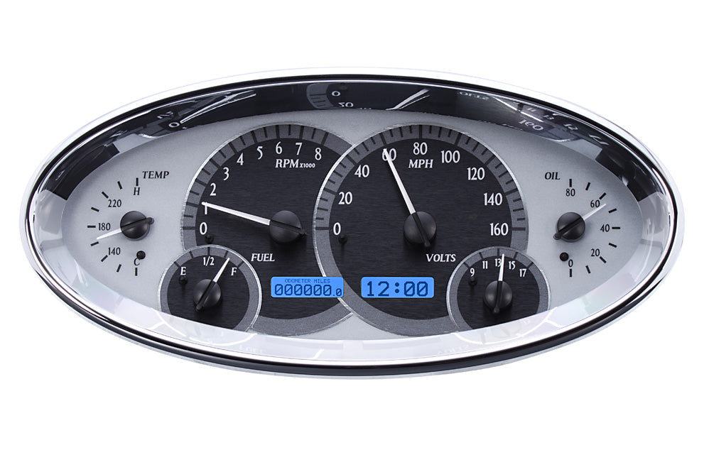 Dakota Digital Universal 5.7" x 12.05" Elliptical Analog VHX Instrument