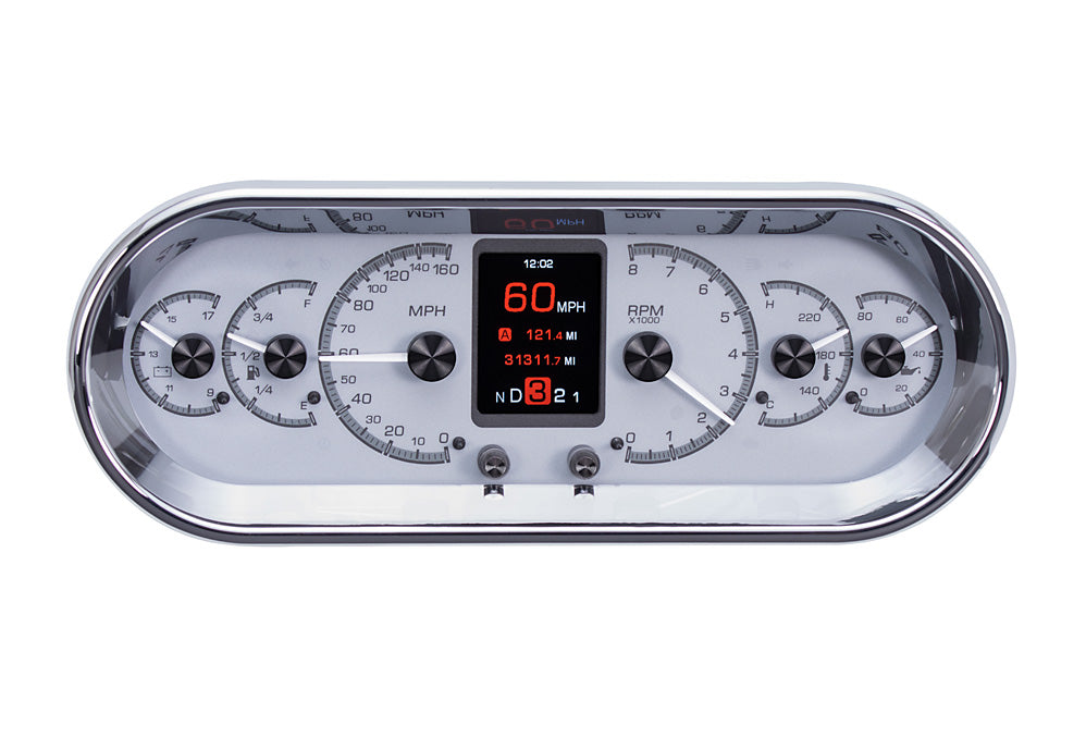 Dakota Digital Universal 4.4" x 11.4" Rounded Rectangle Analog HDX Gauges