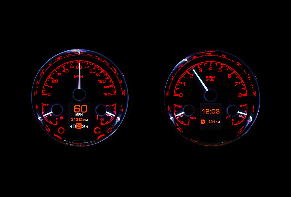 Dakota Digital Universal Dual 5.4" Round, Analog HDX Gauges