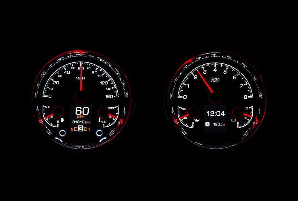 Dakota Digital Universal Dual 5.4" Round, Analog HDX Gauges