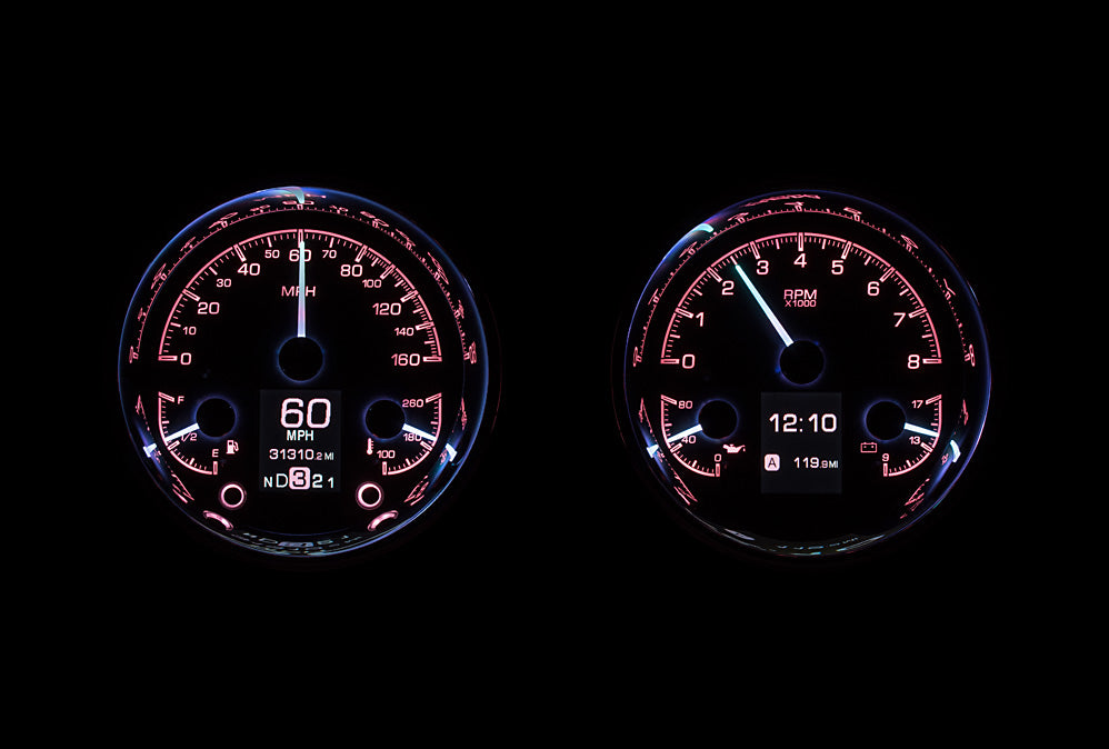 Dakota Digital Universal Dual 5.4" Round, Analog HDX Gauges