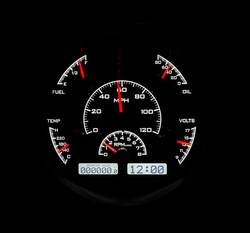 1961-66 Ford Pickup Dakota Digital VHX Gauges