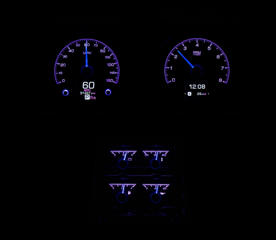 1968 Chevy Camaro with Console Gauges HDX Instruments