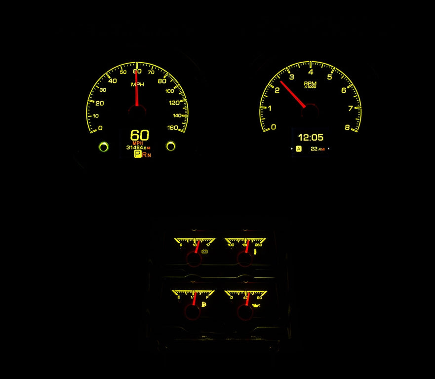 1968 Chevy Camaro with Console Gauges HDX Instruments