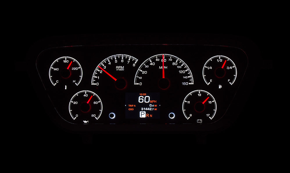 1953-55 Ford Pickup Dakota Digital HDX Instruments