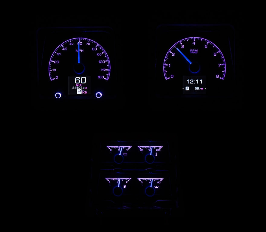 1969 Chevy Camaro with Console Gauges, HDX Instruments