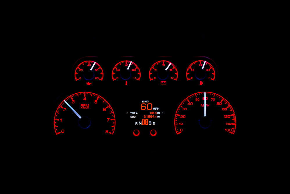 1988-94 Chevy/GMC Pickup/SUV HDX Instruments