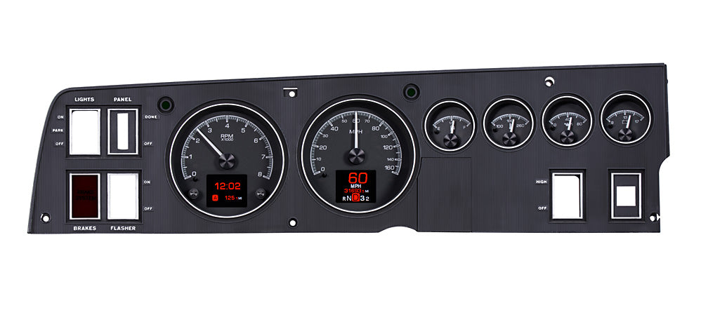 1968- 70 Dodge Charger, Super Bee, Coronet R/T, 1970 Plymouth GTX and Road Runner Digital HDX Gauges