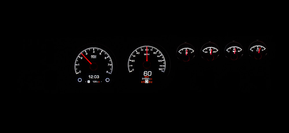 1968- 70 Dodge Charger, Super Bee, Coronet R/T, 1970 Plymouth GTX and Road Runner Digital HDX Gauges