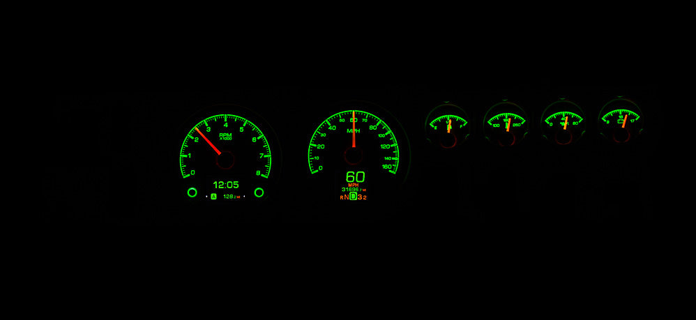 1968- 70 Dodge Charger, Super Bee, Coronet R/T, 1970 Plymouth GTX and Road Runner Digital HDX Gauges