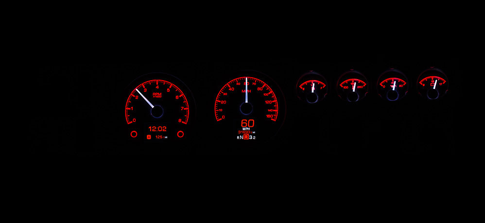 1968- 70 Dodge Charger, Super Bee, Coronet R/T, 1970 Plymouth GTX and Road Runner Digital HDX Gauges
