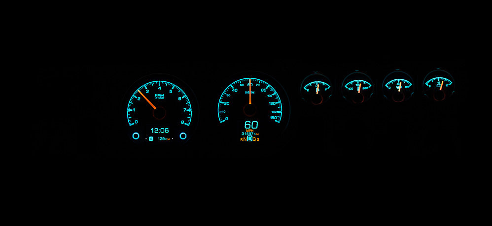 1968- 70 Dodge Charger, Super Bee, Coronet R/T, 1970 Plymouth GTX and Road Runner Digital HDX Gauges