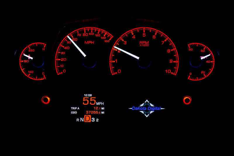 Dakota Digital Universal Competition Analog HDX Gauges